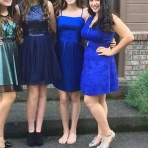 Blue homecoming dress